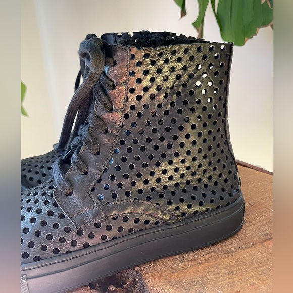 Rundholz Black Label Black Punched Leather Shoes - Picture 3 of 8